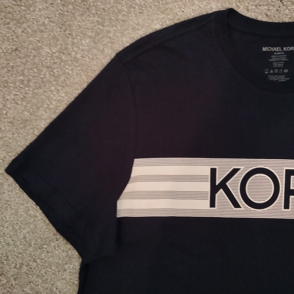 NWT XL Michael Kors Navy Logo T-Shirt - Picture 9 of 9